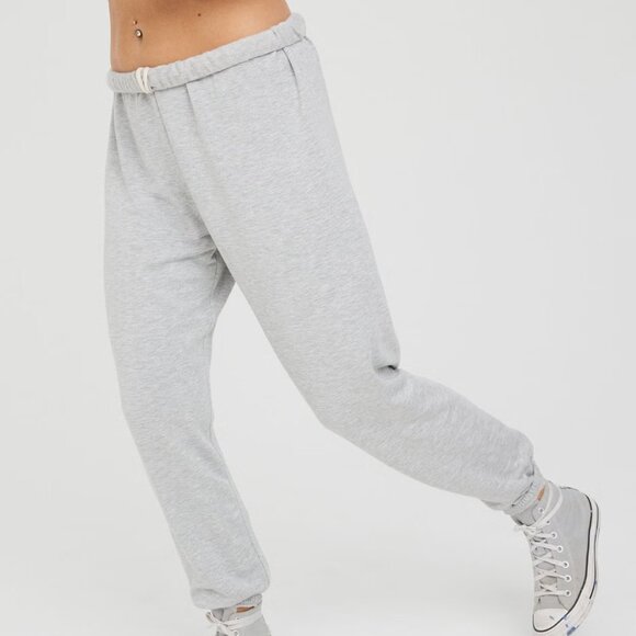 *NWT OFFLINE By Aerie OTT Fleece Jogger Heather Grey No Back Pocket XS - Picture 2 of 4